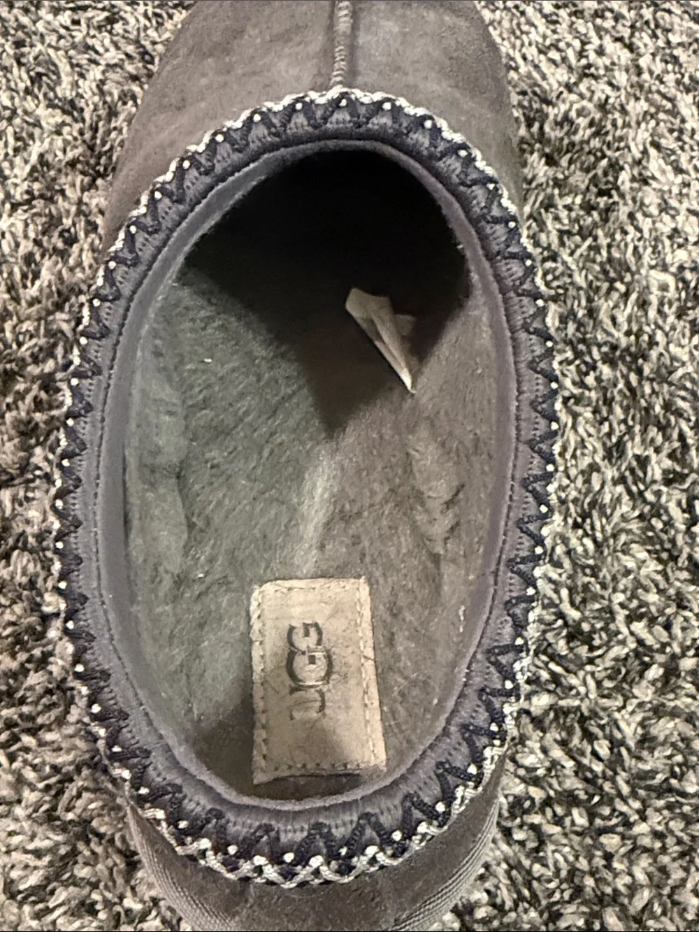 UGG Gray Suede Slip-On Loafers